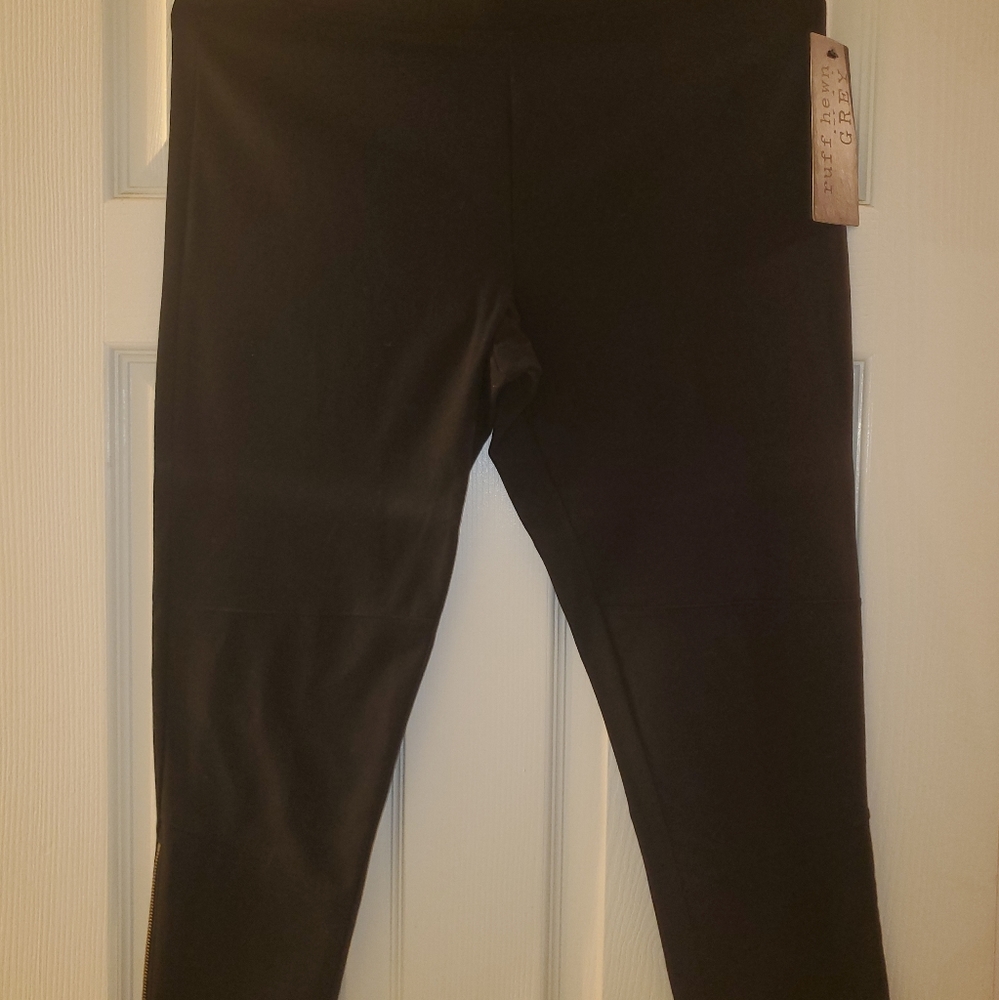 Ruff Hewn Grey Cropped Dress Leggings Size L